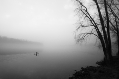 Honor Award by Claudette Beaulieu of Conn Valley Camera Club (CT) with “Kayaker in Mist”